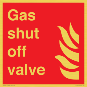 Gas shut off valve